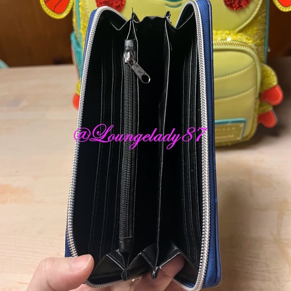 NWT A Bug's Life Heimlich Exclusive Sequined Loungefly Mini Backpack and Wallet - Picture 8 of 8